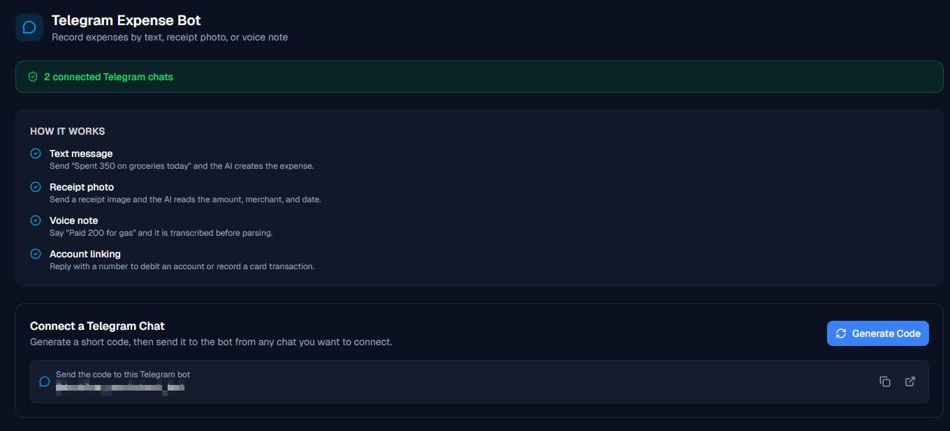 Telegram Bot Integration